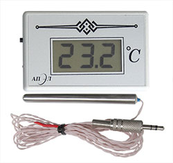 Термометр электронный ТЭС-2Pt (в пластиковом корпусе) с герметичным датчиком